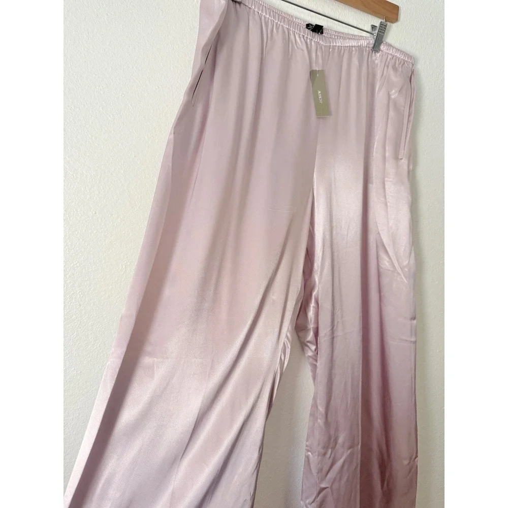 J.Crew Cosmo pant in luster charmeuse Subtle Mauve XL NWT